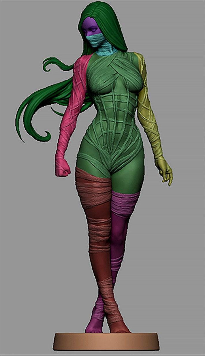 Dynamic Silk 3D Printed Collectible Statue - Marvel Spider-Verse Figure - Mature Collector's Art