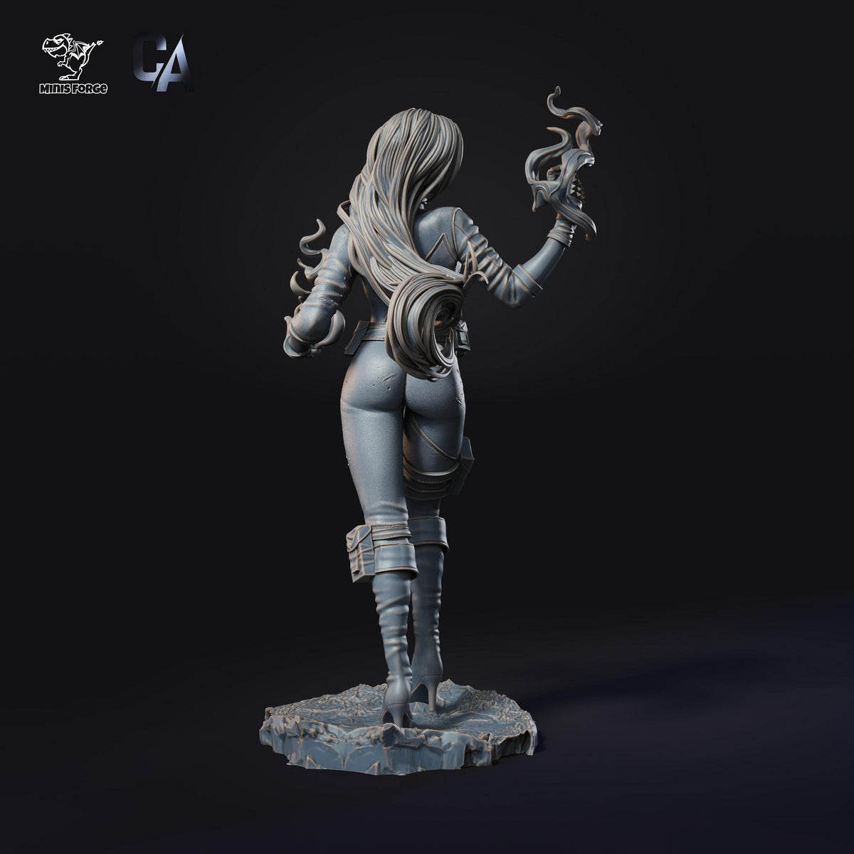 Shego NSFW 3D Printed Statue – Mature Animated Series Villain Resin Collectible, Made to Order for Adult Collectors