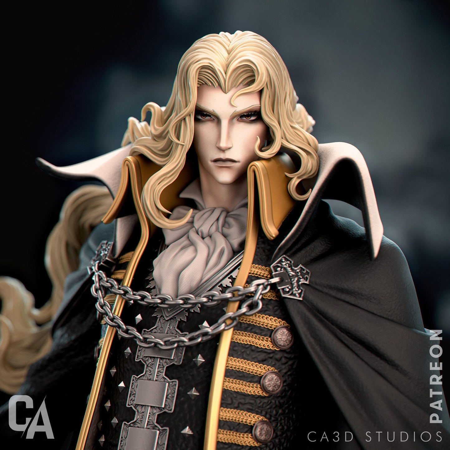 Alucard Vampire Anime Statue – Dracula’s Son Collectible Resin Figure, Painted or Unpainted Model Kit