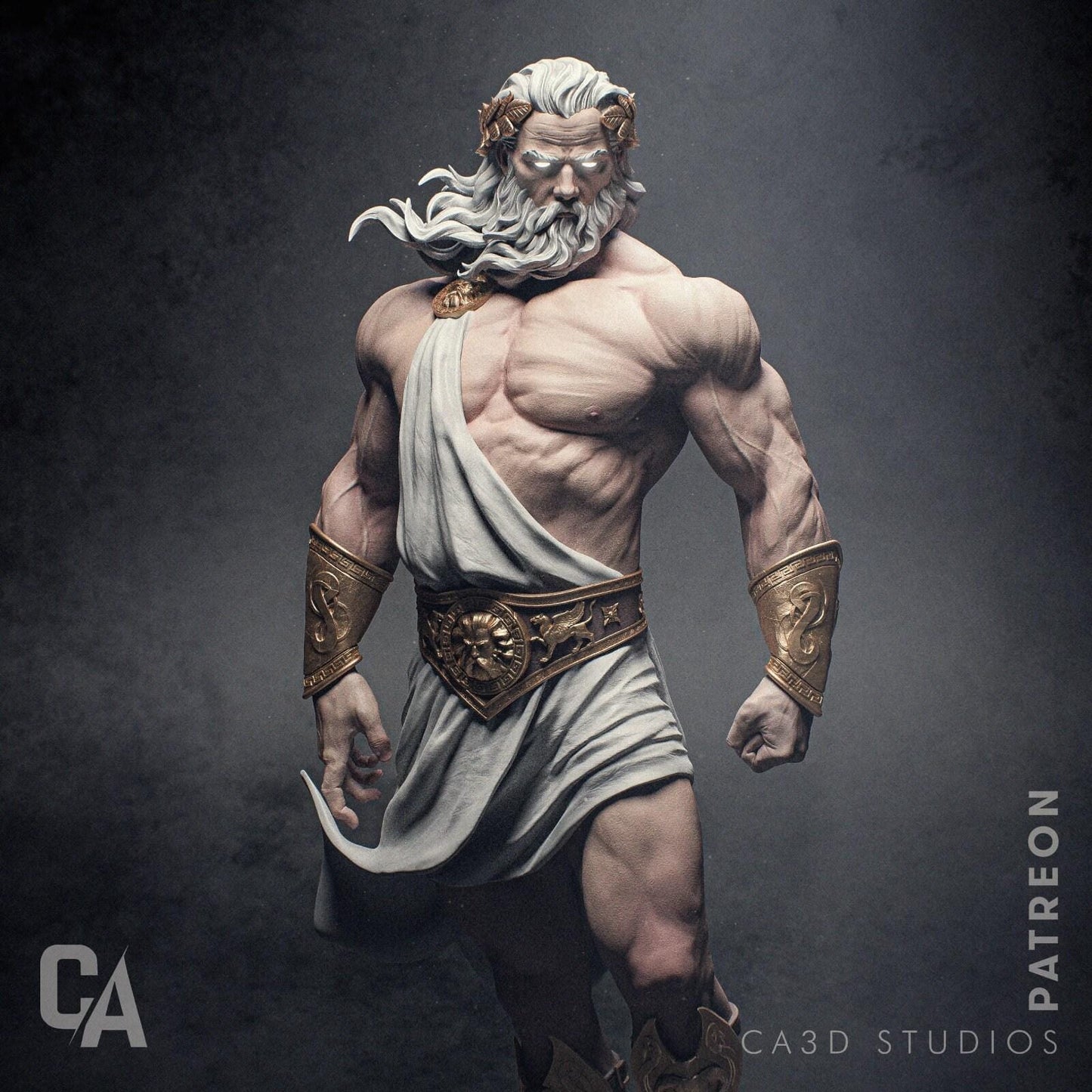 Command the Heavens: Zeus 3D Printed Statue Collectible Figure - Epic Greek God Mythology