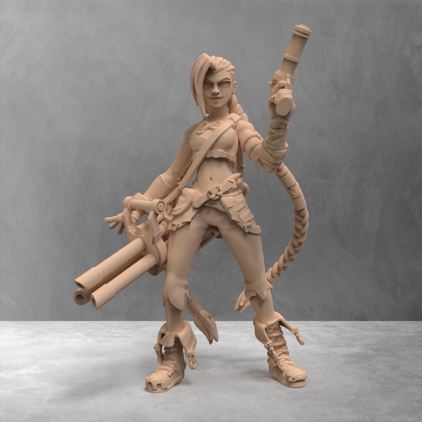 Arcane Jinx with PowPow Miniature 3D Print Dungeons and Dragons Mini RPG Tabletop DnD Painting Great Gift Idea