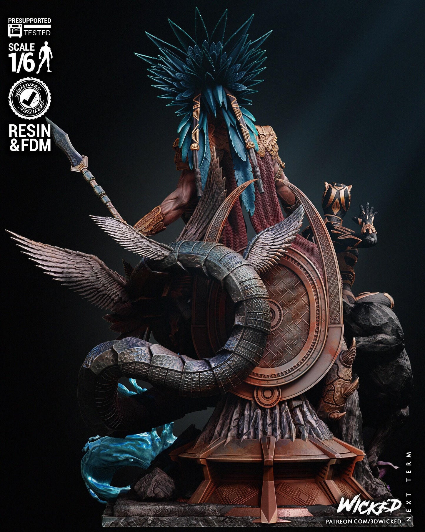 Black Panther & Namor: Epic Diorama 3D Print Collectible - Marvel Display