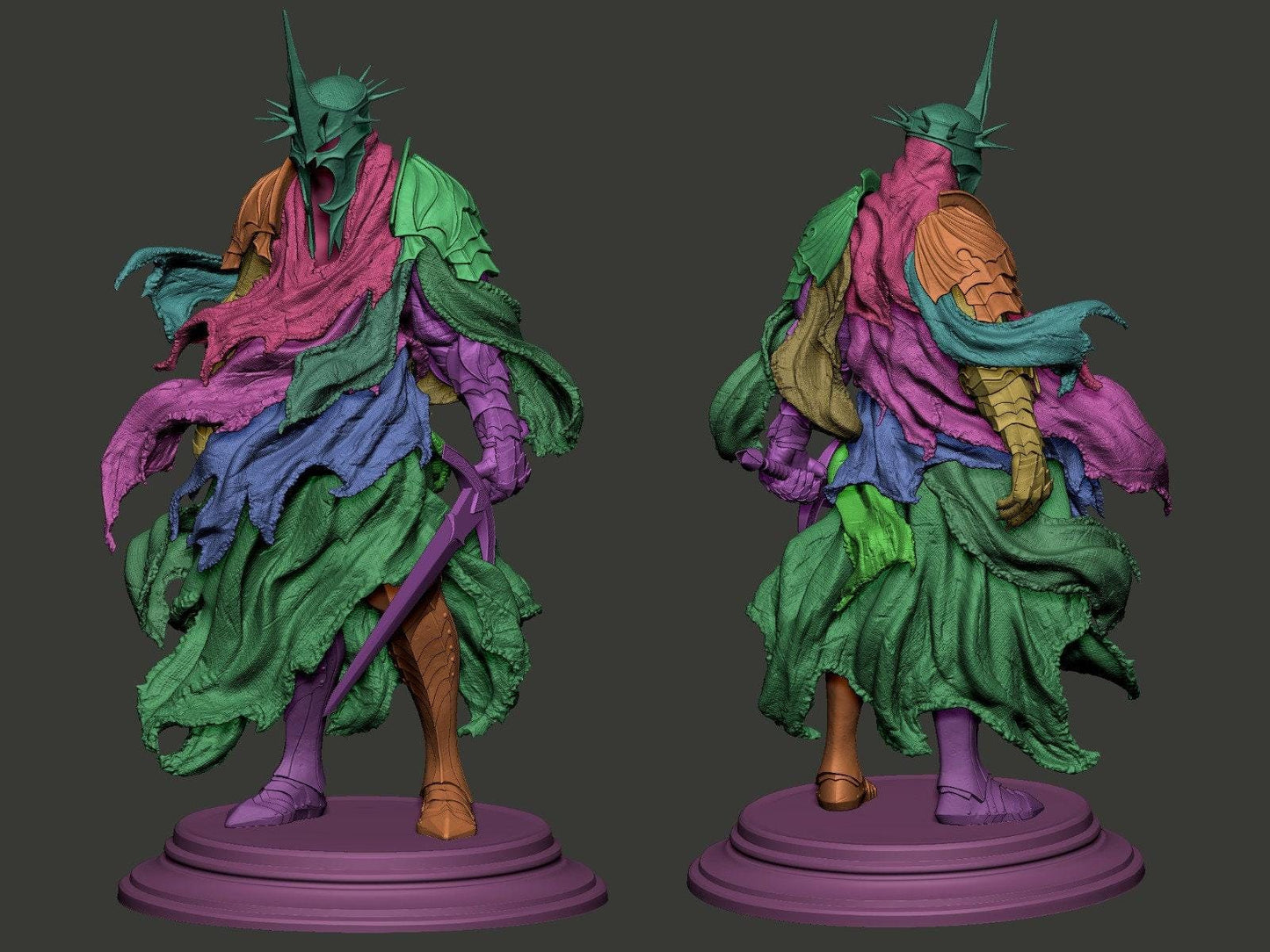 Epic Witch King Nazgul 3D Printed Statue | Lord of the Rings Collectible Figure | Detailed Resin Masterpiece