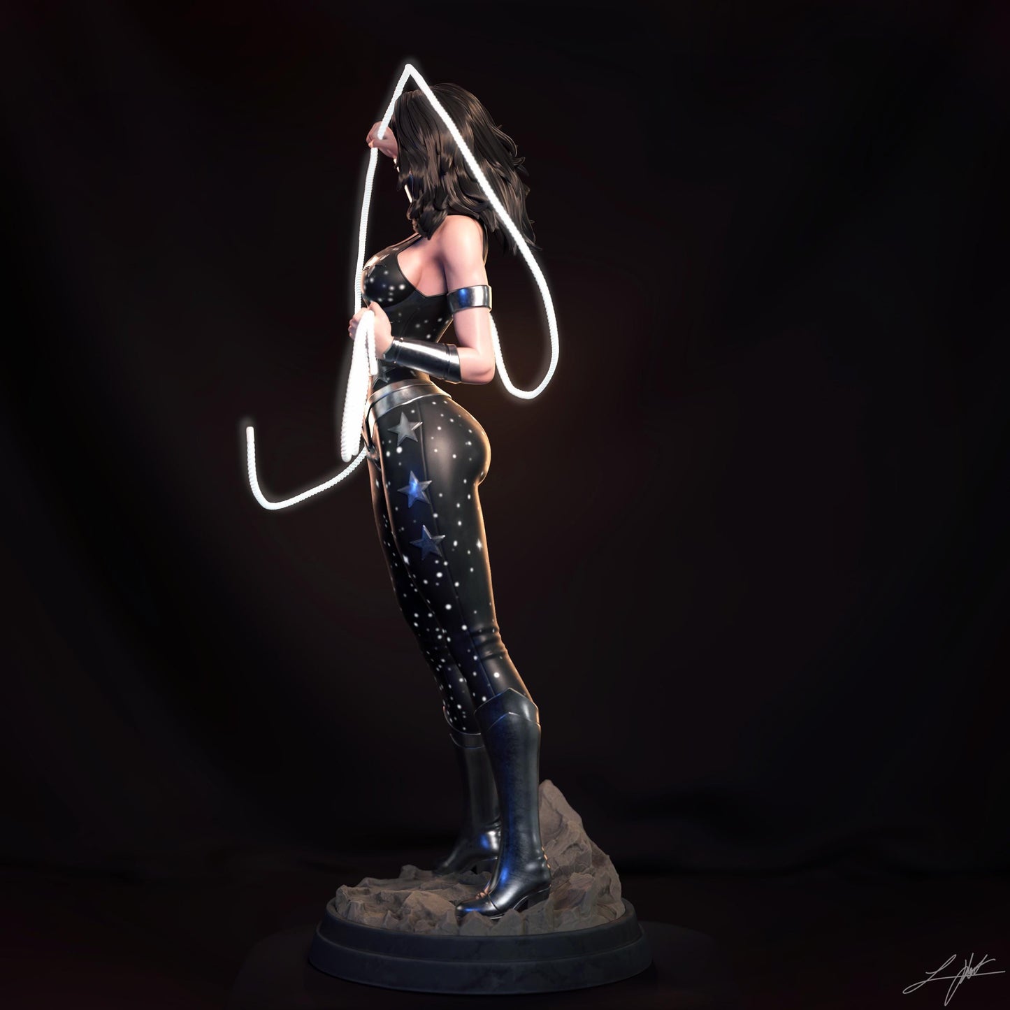 Donna Troy Resin Statue – Hand-Painted Amazon Warrior Collectible