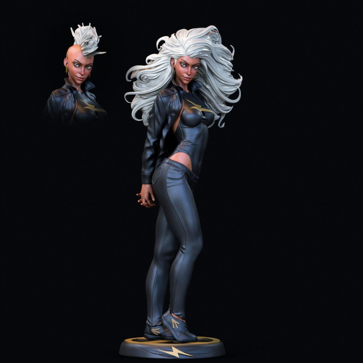 Unleash the Power: Storm 3D Printed Statue – Exquisite Collectible Miniature Figure for X-Men Fans