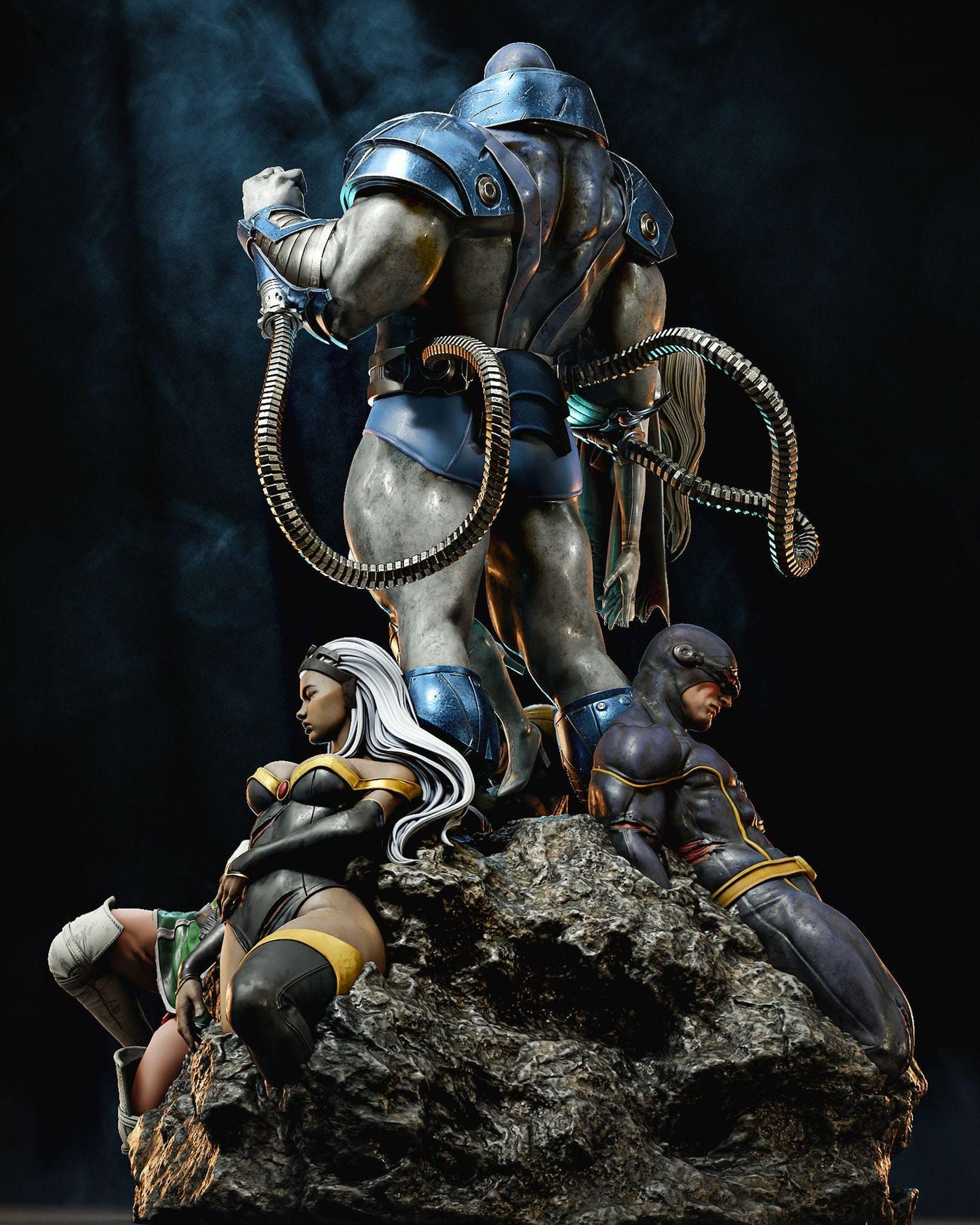 Diorama of Earth Apocalypse 3d Print Fanart Collectible Statue in scale 1/12