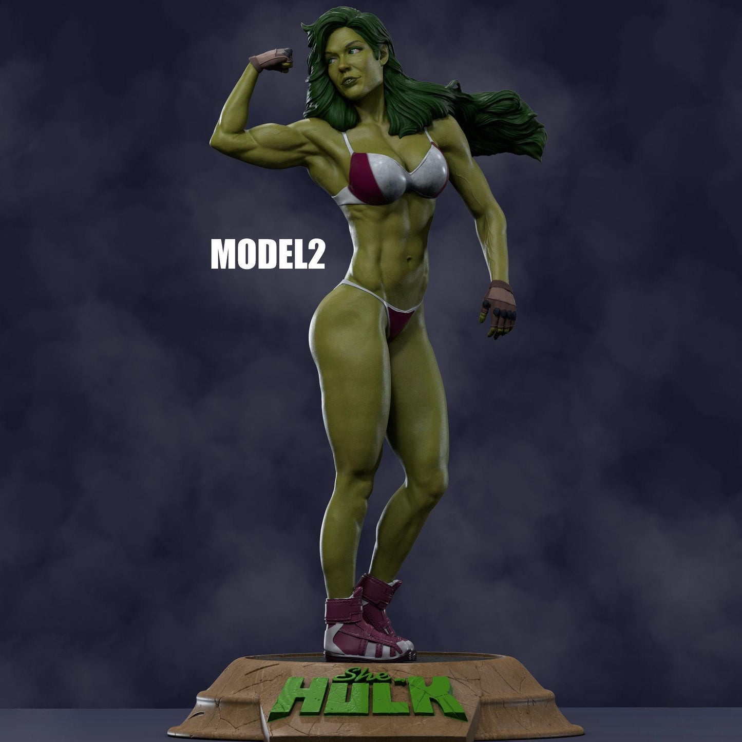 She-Hulk Collectible Resin Statue – Painted or Unpainted Model Kit for Marvel Fans