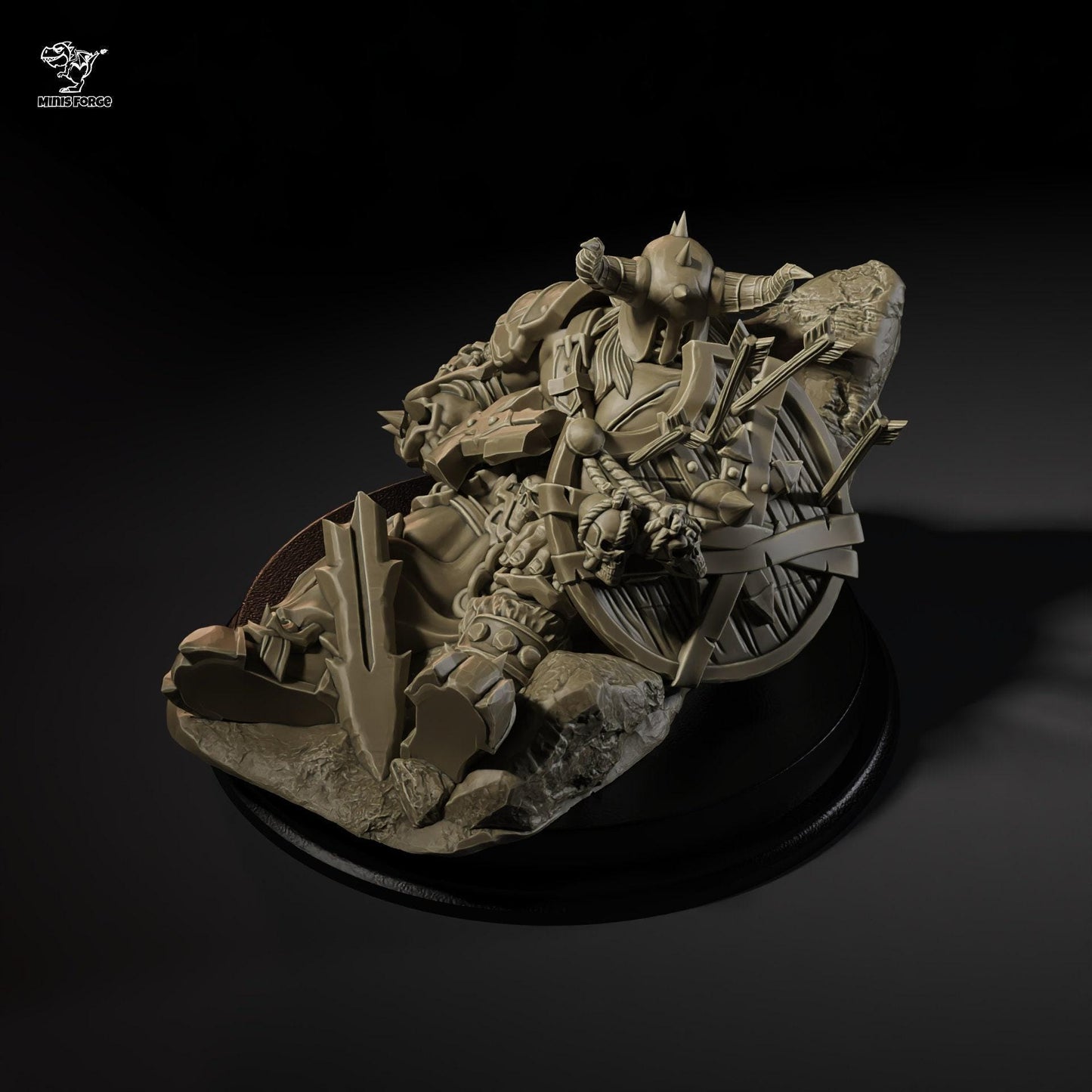 Chaos Warriors Miniature 3D Print Dungeons and Dragons Mini RPG Tabletop DnD Painting Great Gift Idea