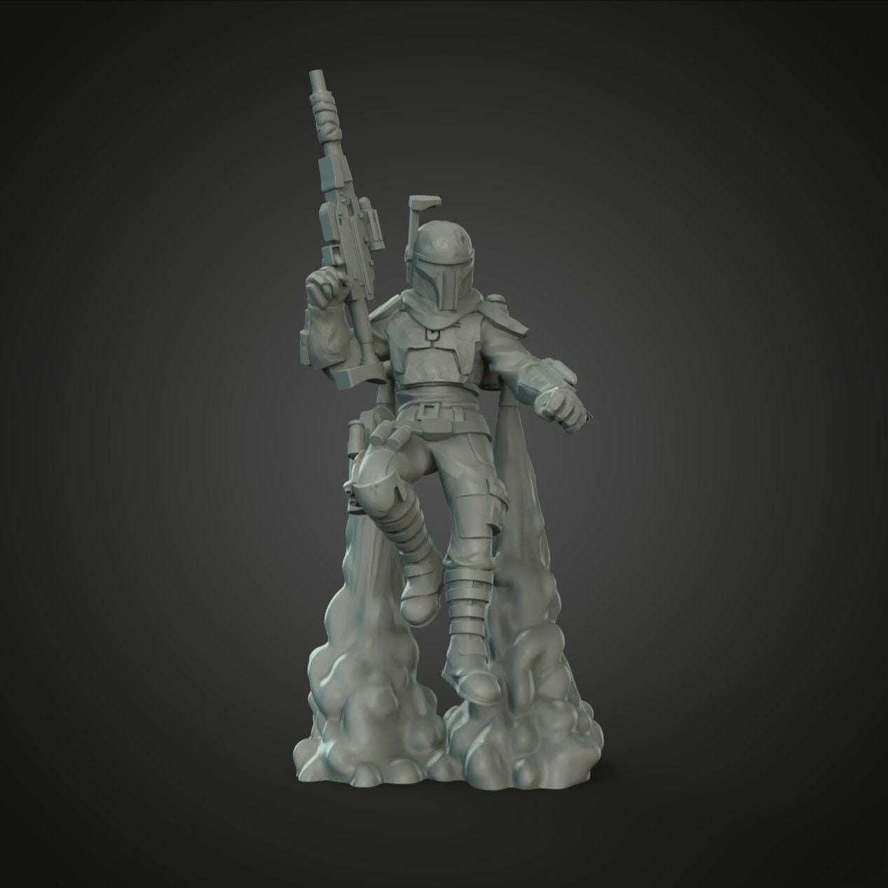 Cobb Bounty Hunter Fanart 3D Print Collectible Resin Miniature Star War Statue Figure