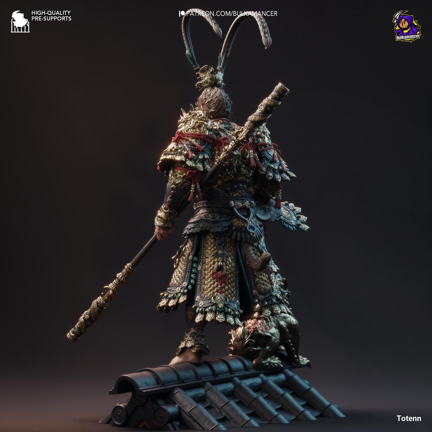 a statue of a man with a sword and armor