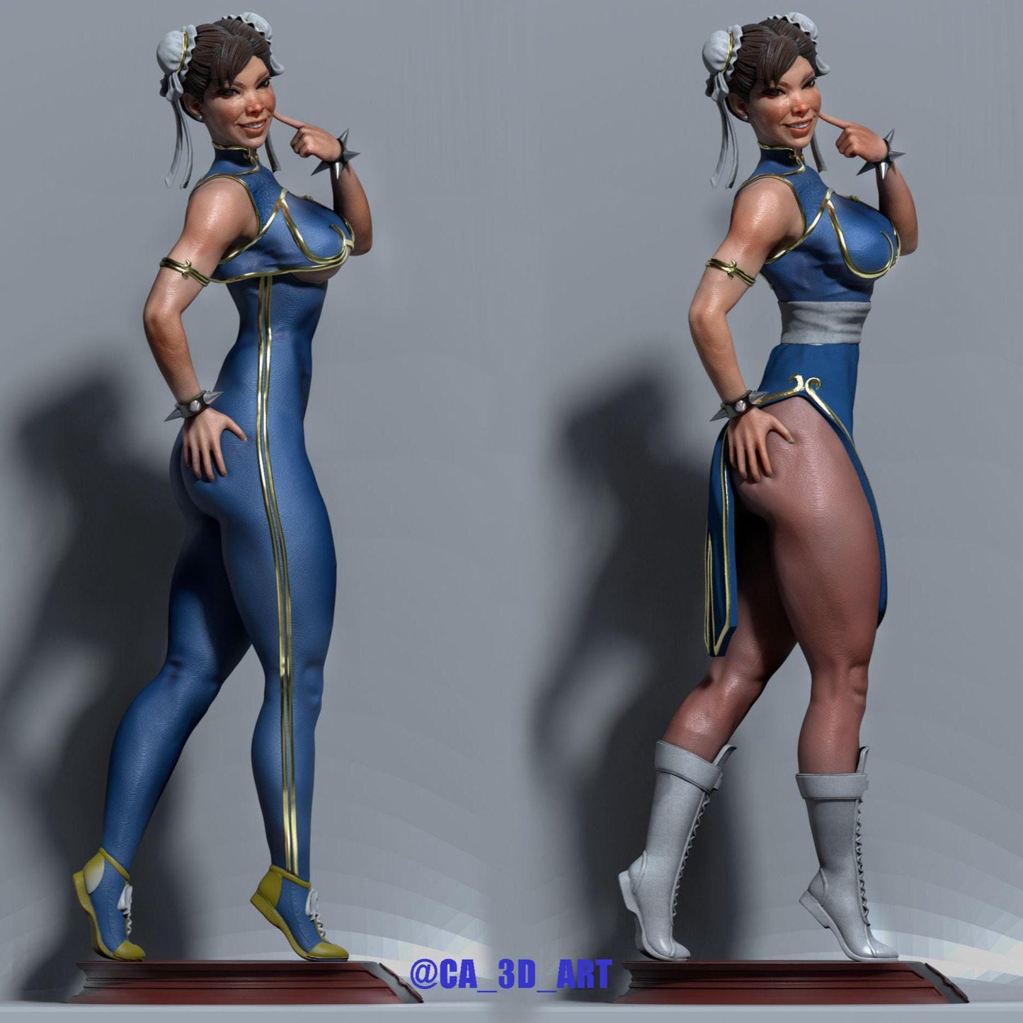 Chun-Li Street Fighter 3D Print Fanart Collectible Figure: Premium Resin Statue for Gamers