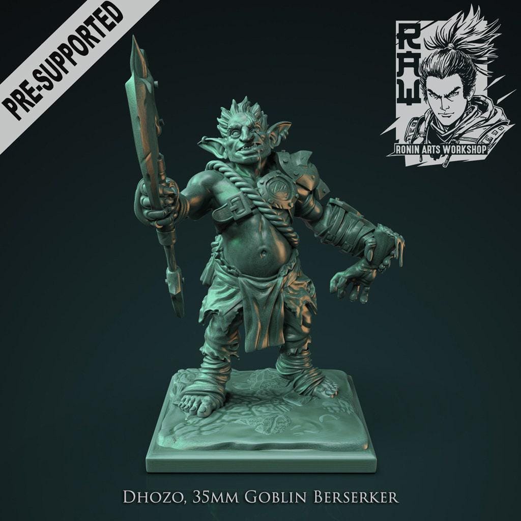Goblin Pack Warband 35 mm, Dnd miniatures, Tabletop miniatures, 3d printed miniatures, Pathfinder, Dnd, dungeons and dragons