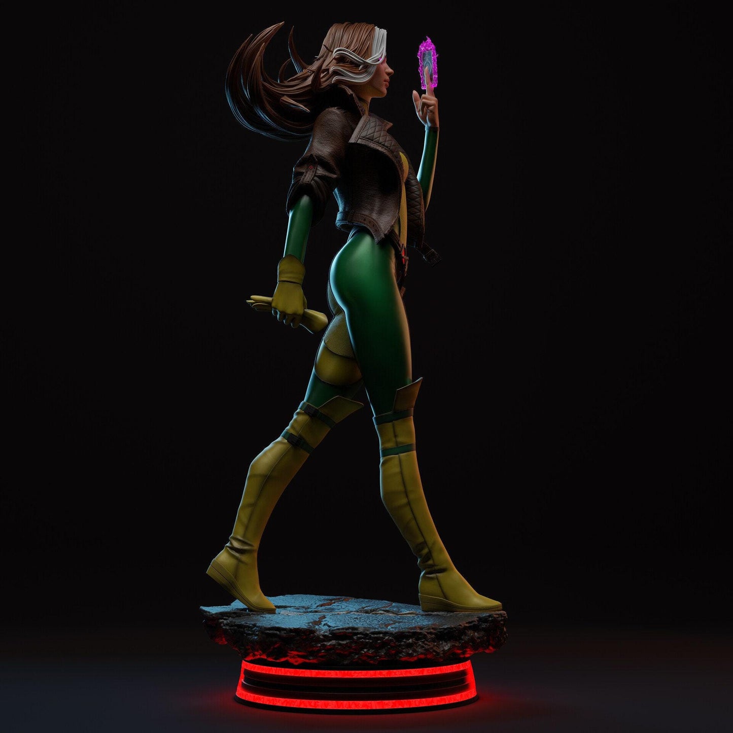 Rogue X-Men 3D Printed Collectible Statue: Iconic Mutant Hero Figure for Marvel Fans!