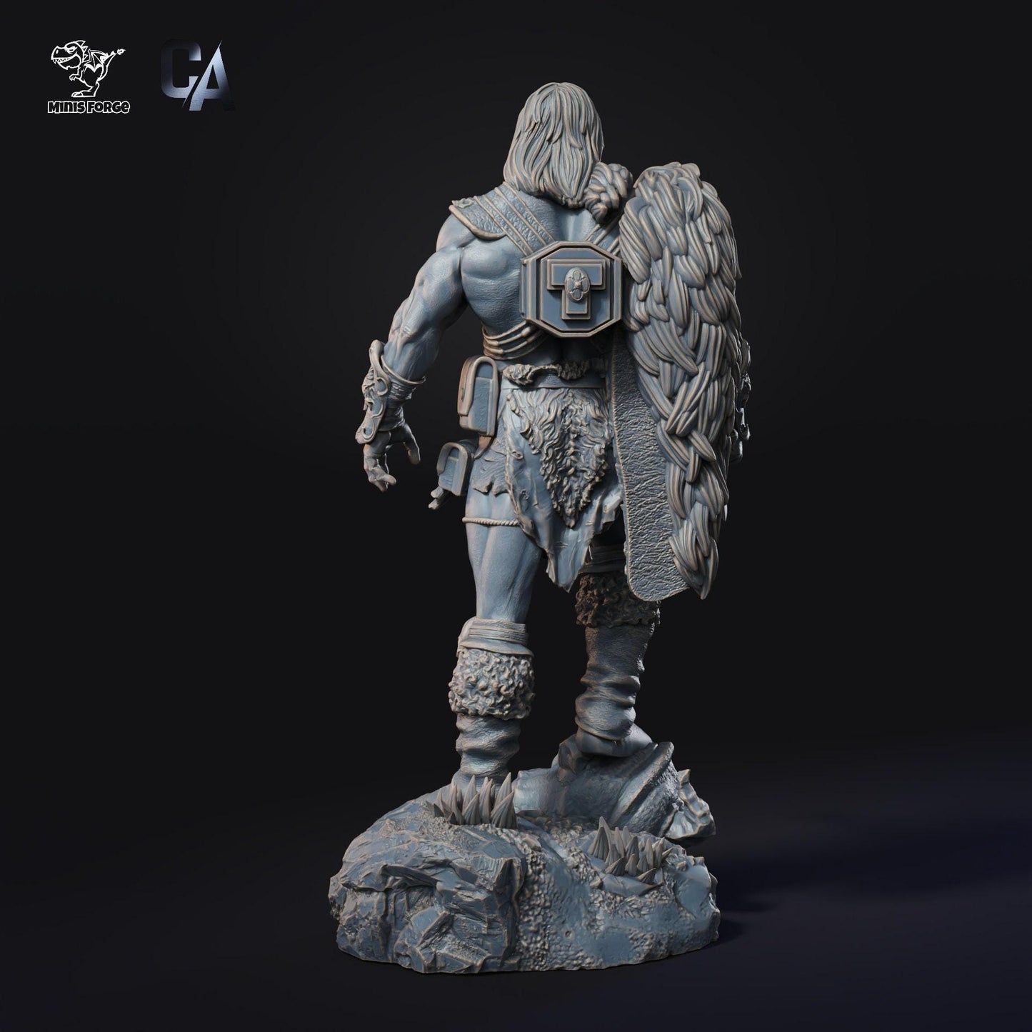 By the Power! He-Man Fanart 3D Printed Collectible Statue - Masters of the Universe Figure