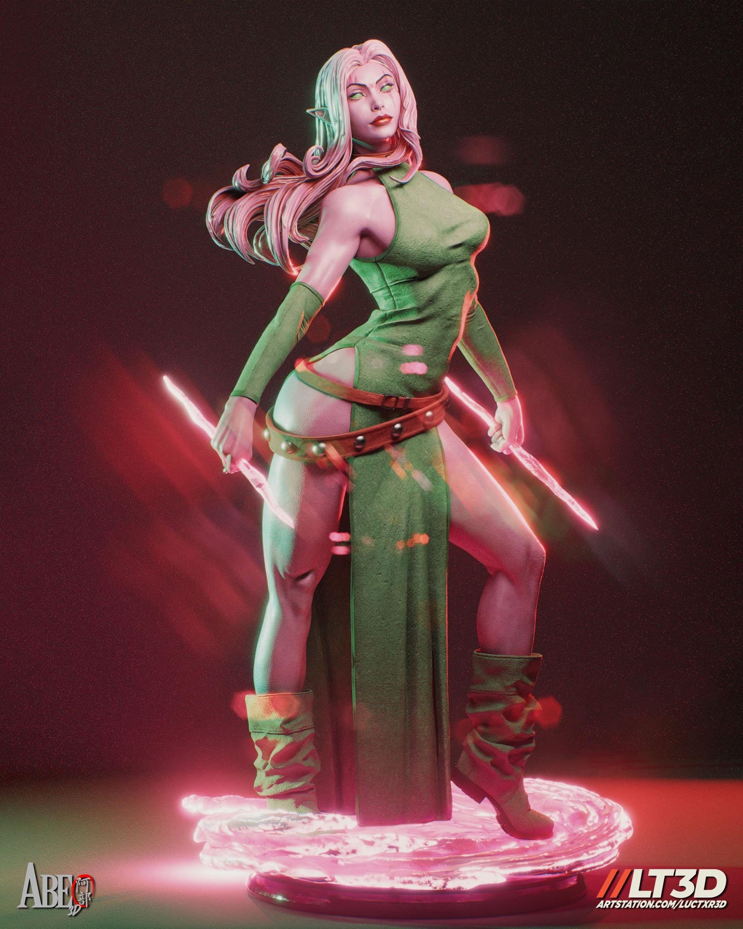 Blink Marvel X-Men Collectible 3D Printed Resin Figure | Hand Painted or Unpainted Mutant Statue