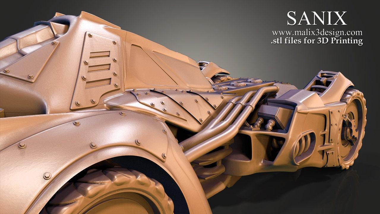 Batmobil 3D Print Collectible: Iconic Gotham City Vehicle Replica