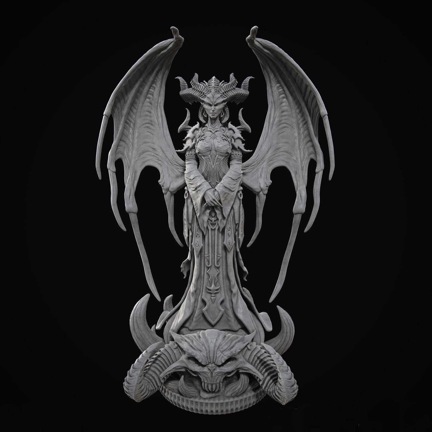 Demon Lilith - Mother of All: Hauntingly Beautiful 3D Printed Miniature for Mythology & Fantasy Fans Halloween