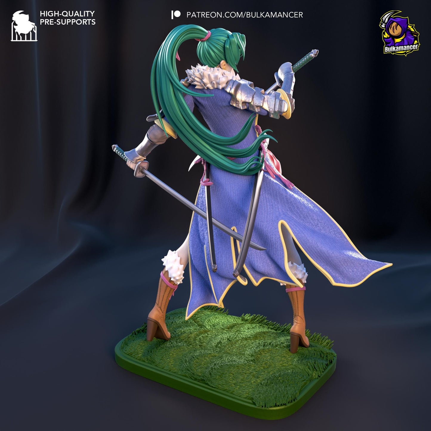 a statue of a woman with a sword