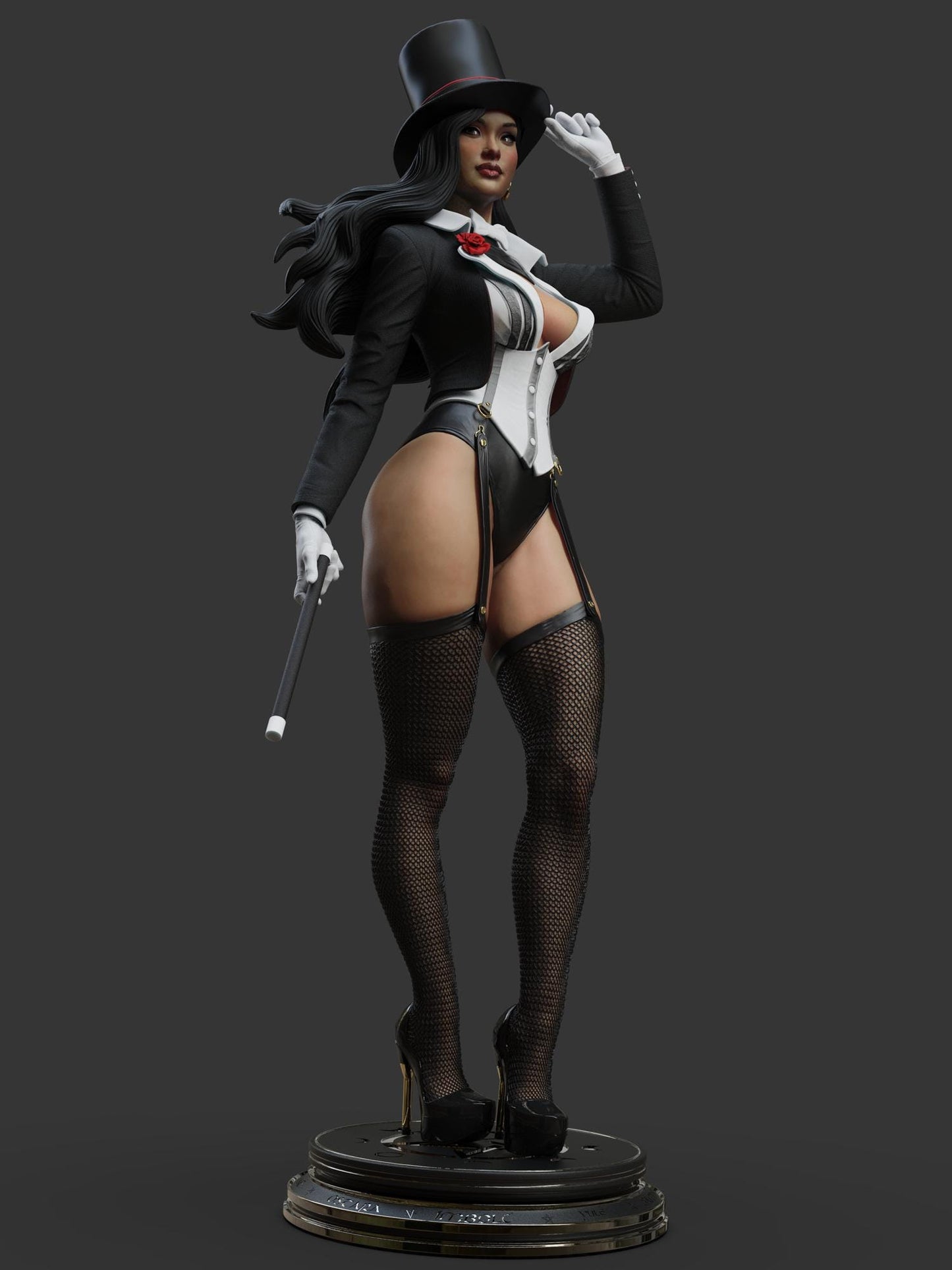 Zatanna 3D Print Fanart Collectible Figure | DC Comics Inspired Resin Statue | Hand Painted or Unpainted