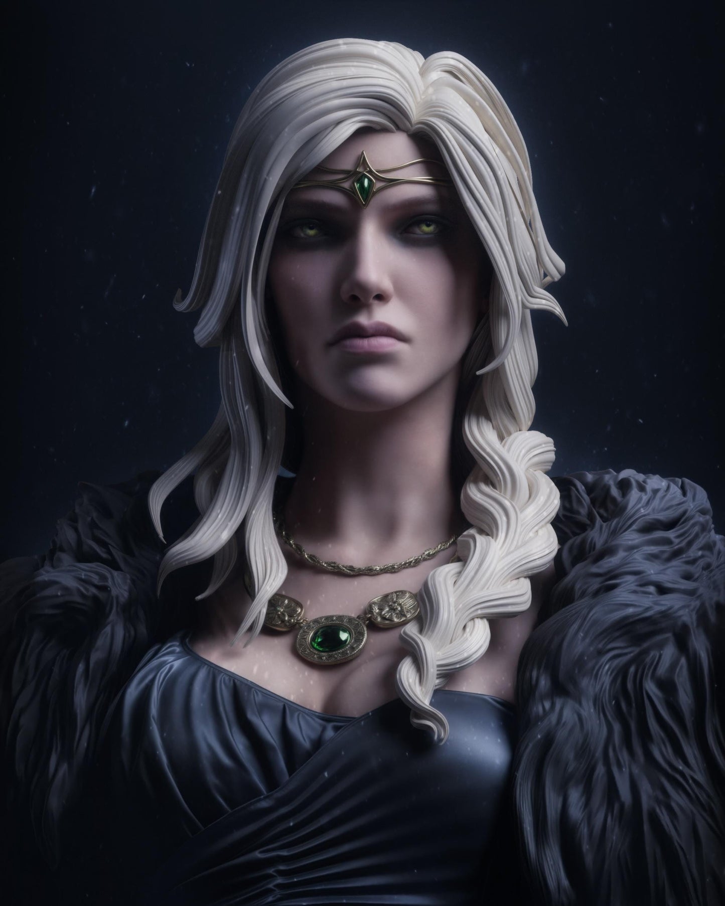 Freja: Hand-Painted 3D Resin Figure - NSFW Collectible Goddess Statue