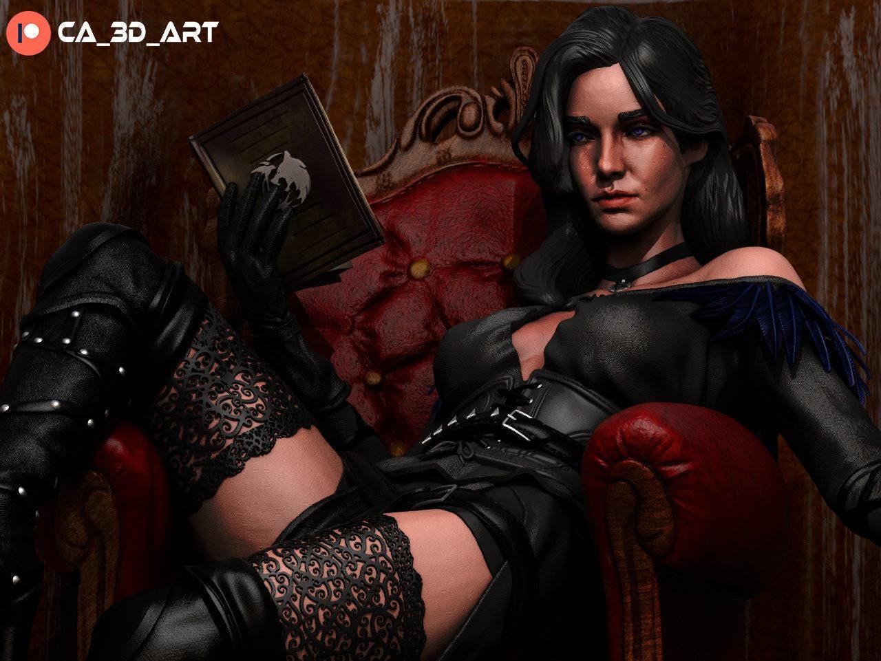 Yennefer of Vengerberg: Alluring 3D Print Collectible - NSFW Witcher Figure