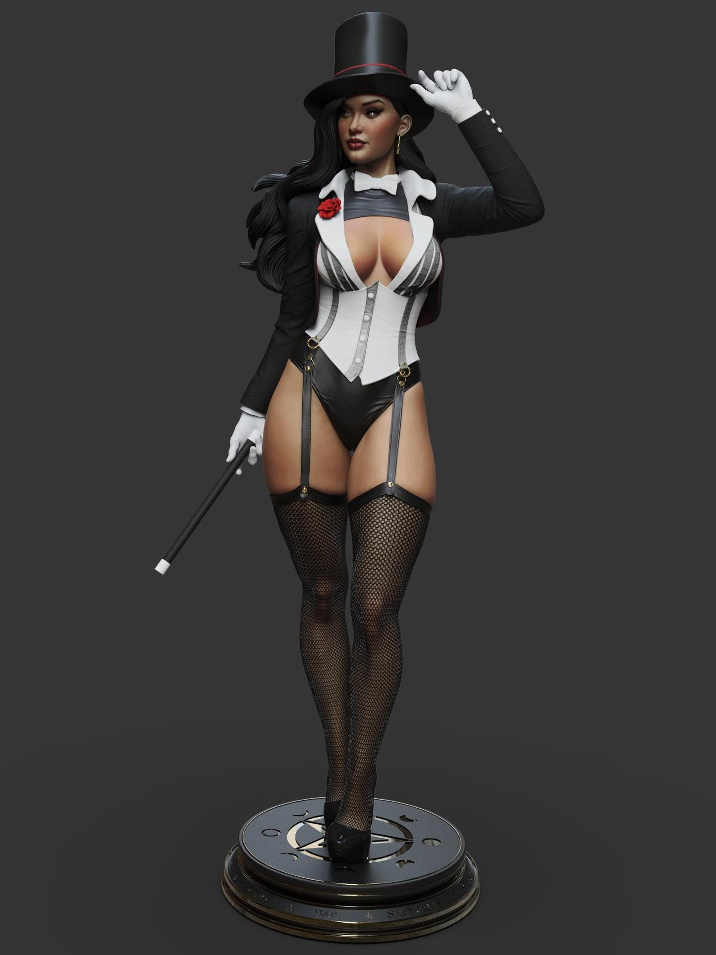 Zatanna 3D Print Fanart Collectible Figure | DC Comics Inspired Resin Statue | Hand Painted or Unpainted