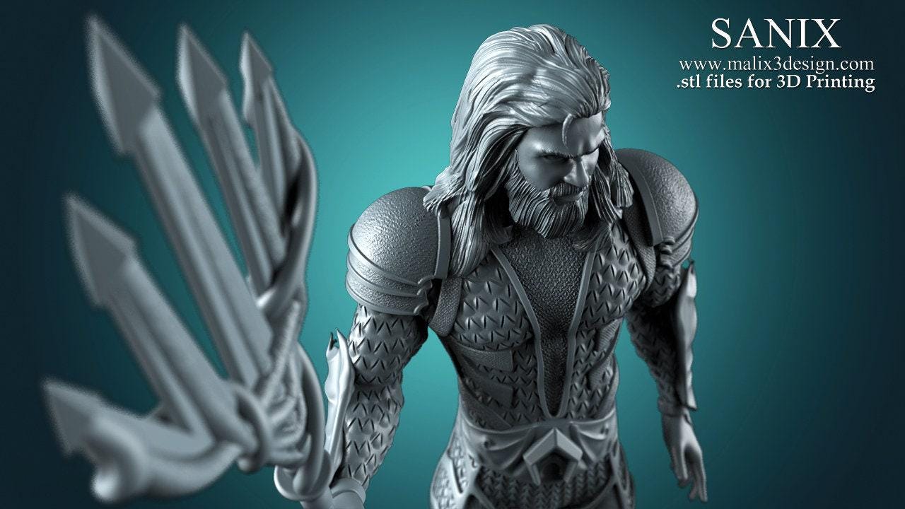 Majestic Aquaman Collectible Statue – Premium DC Comics Justice League Figure & King of Atlantis