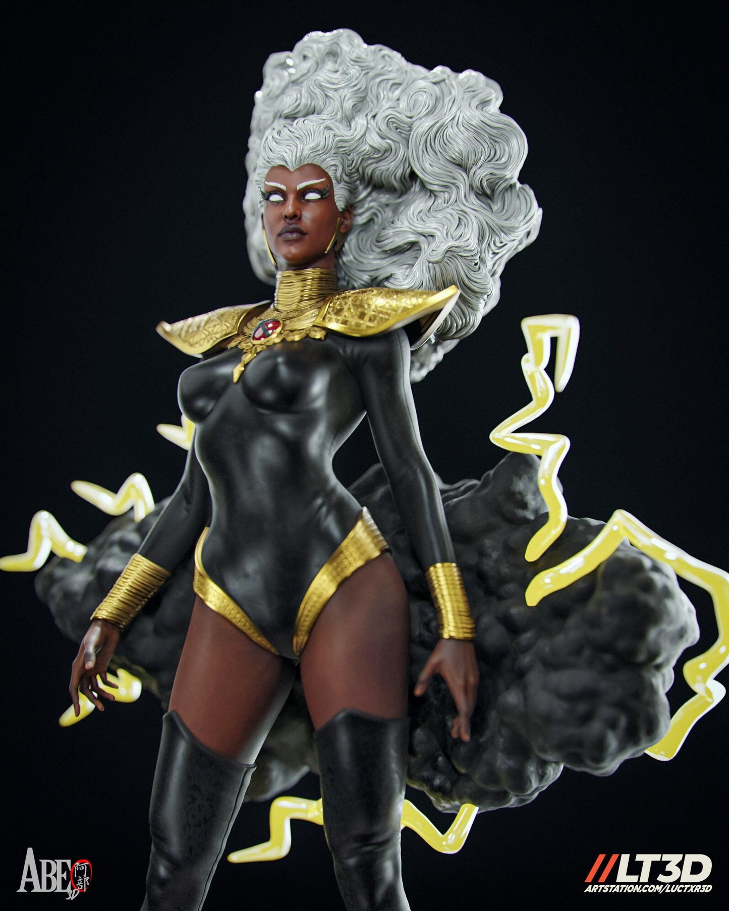 Elegant Mutant: Storm Hellfire Gala 3D Print Collectible – X-Men Figure