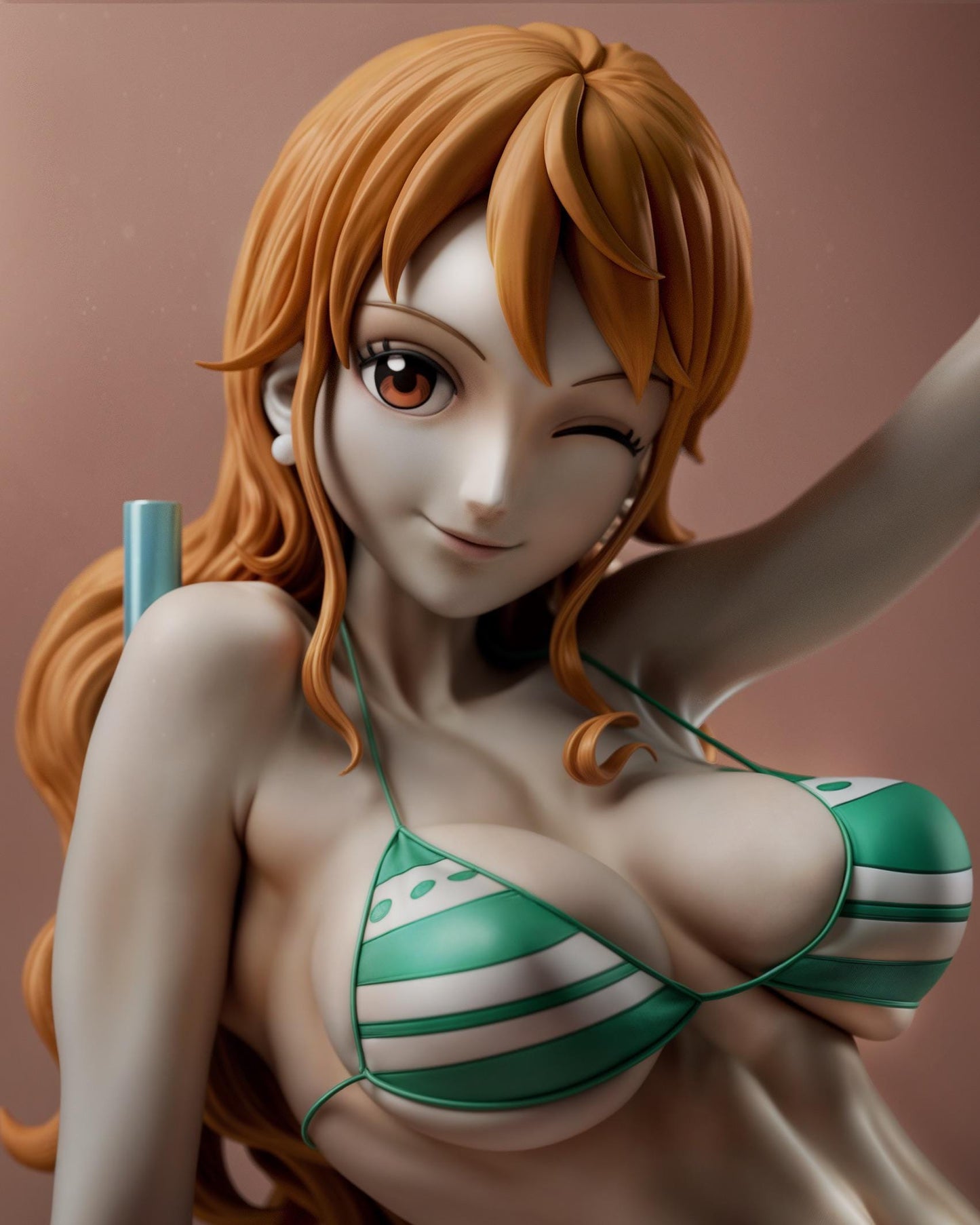 Nami Collectible Statue Hand-Painted 3D Resin Figure - Ready-to-Display Anime Heroine, One Piece Memorabilia, Scale 1/10, NSFW