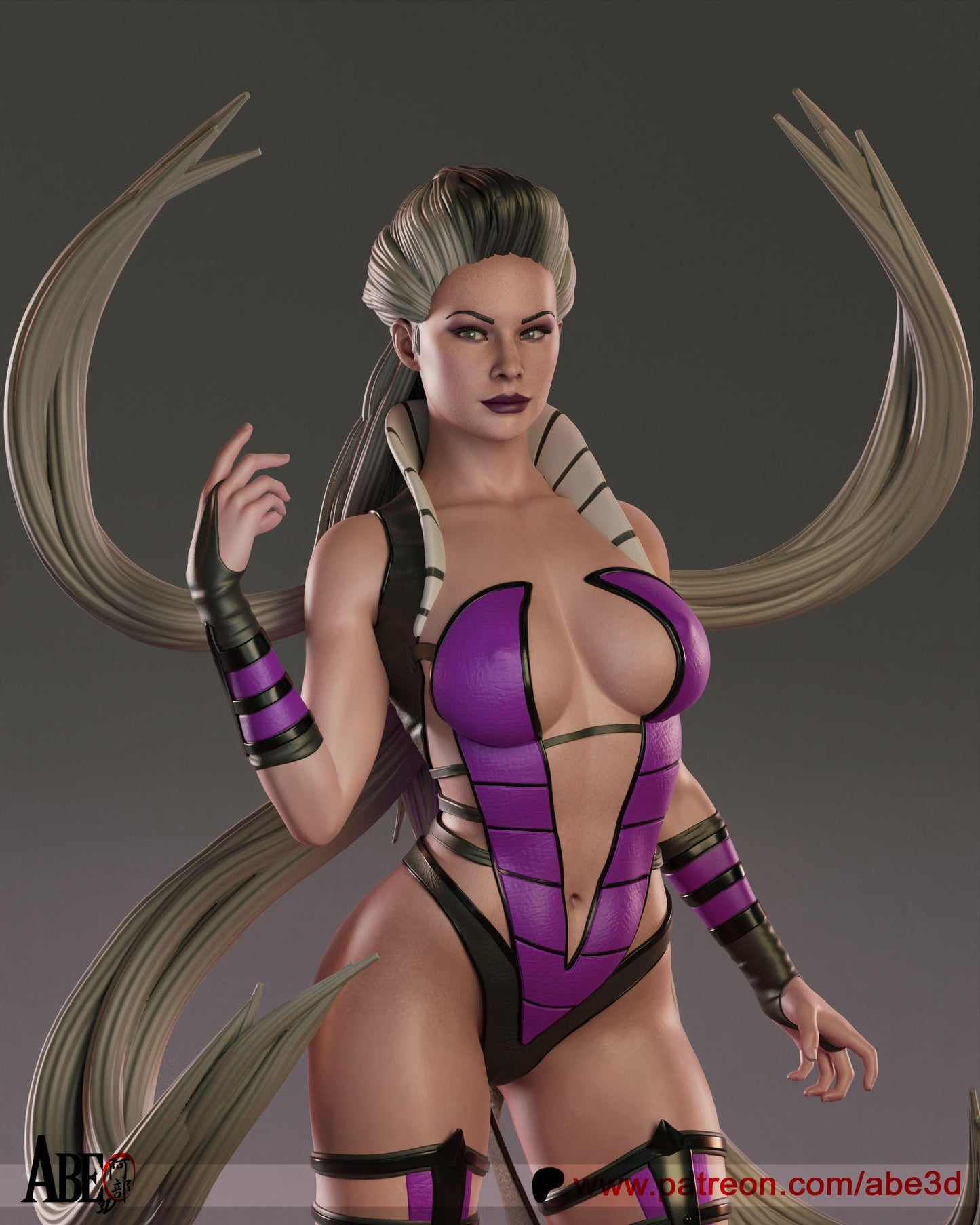 Unearth the Power: Sindel 3D Print Collectible Miniature Statue Figure for Mortal Kombat Fans (NSFW)
