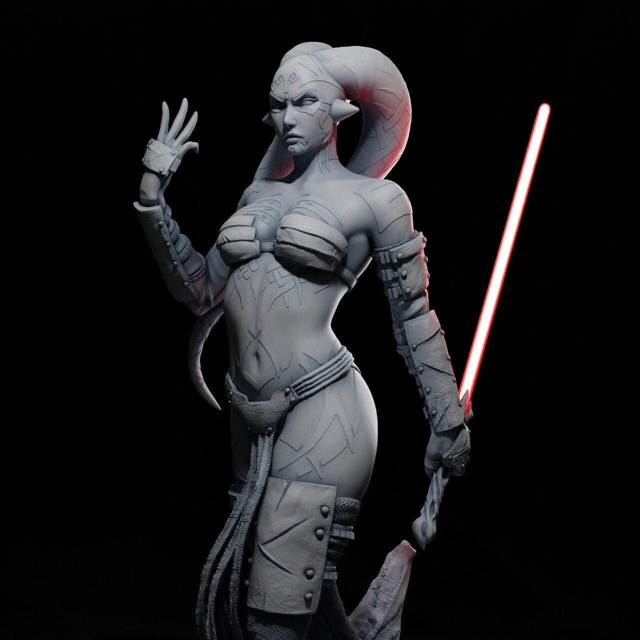Darth Talon 3D Printed Collectible Statue - Sith Lady Twi'lek Figure from Star Wars Legacy"