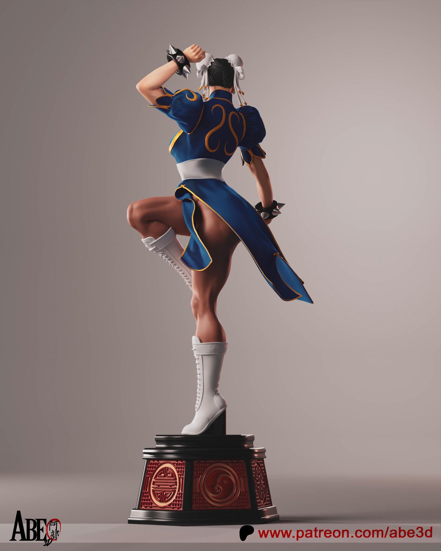 Chun Li 3D Print Statue: Exquisite NSFW Street Fighter Collectible – Premium Adult Gaming Figure for Fans