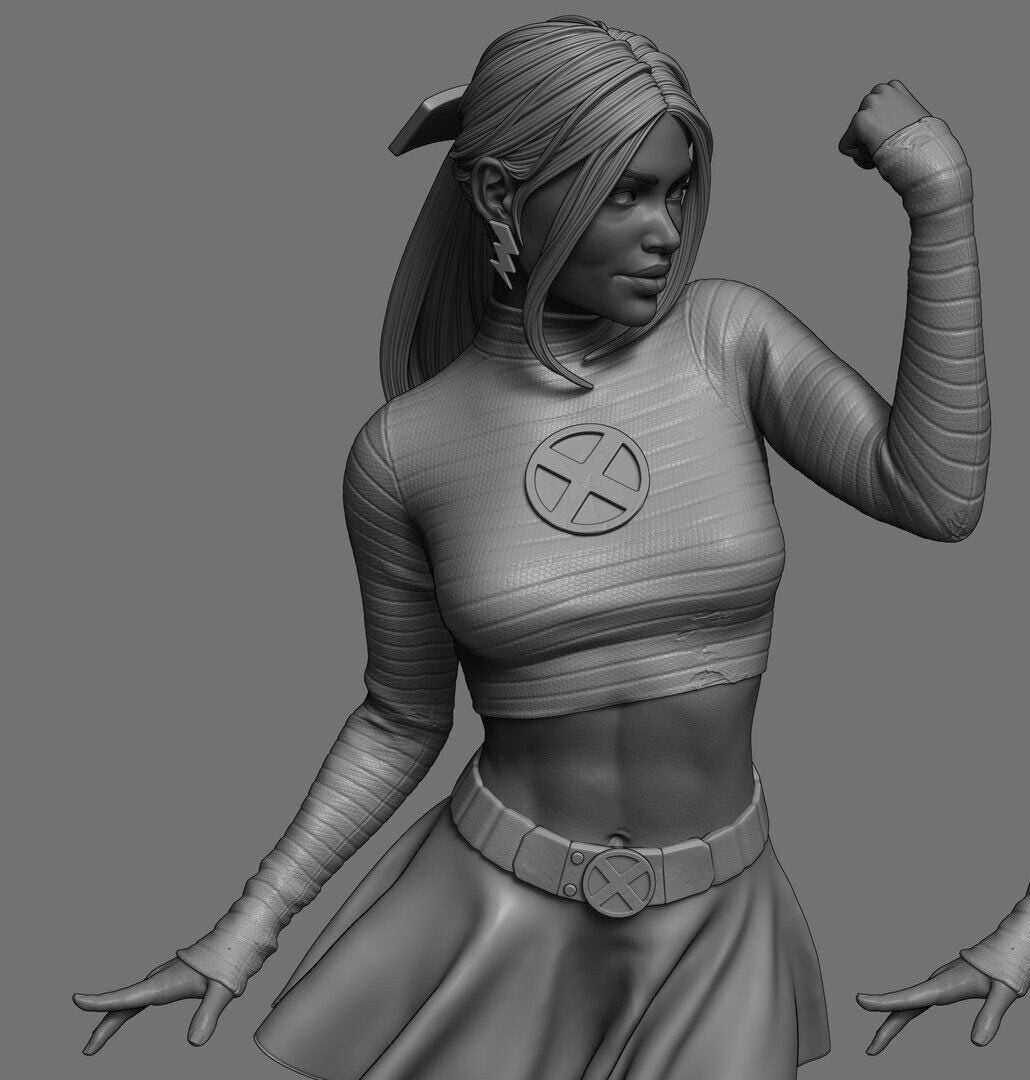 Storm X-Men 3D Printed Collectible Statue - Dynamic Ororo Munroe Figure for Marvel & X-Men Fans