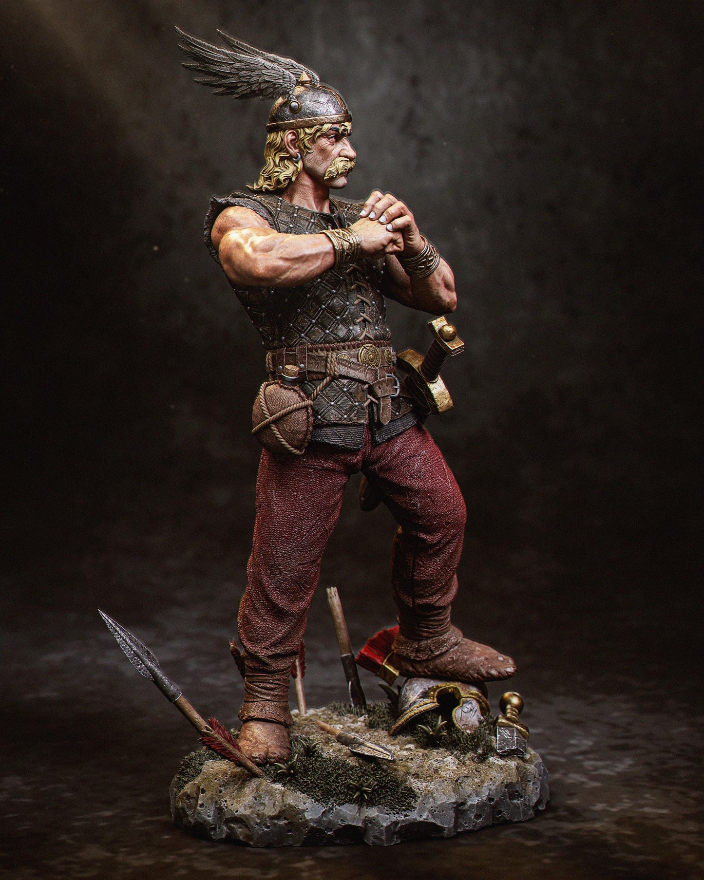 Gallic Hero: Asterix the Gaul Collectible Statue – Iconic 3D Printed Figure for Fans