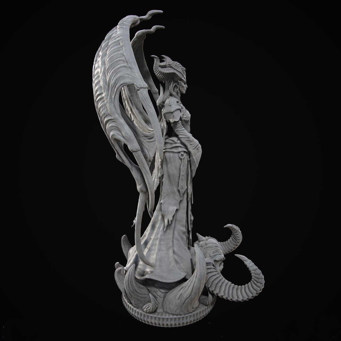 Demon Lilith - Mother of All: Hauntingly Beautiful 3D Printed Miniature for Mythology & Fantasy Fans Halloween