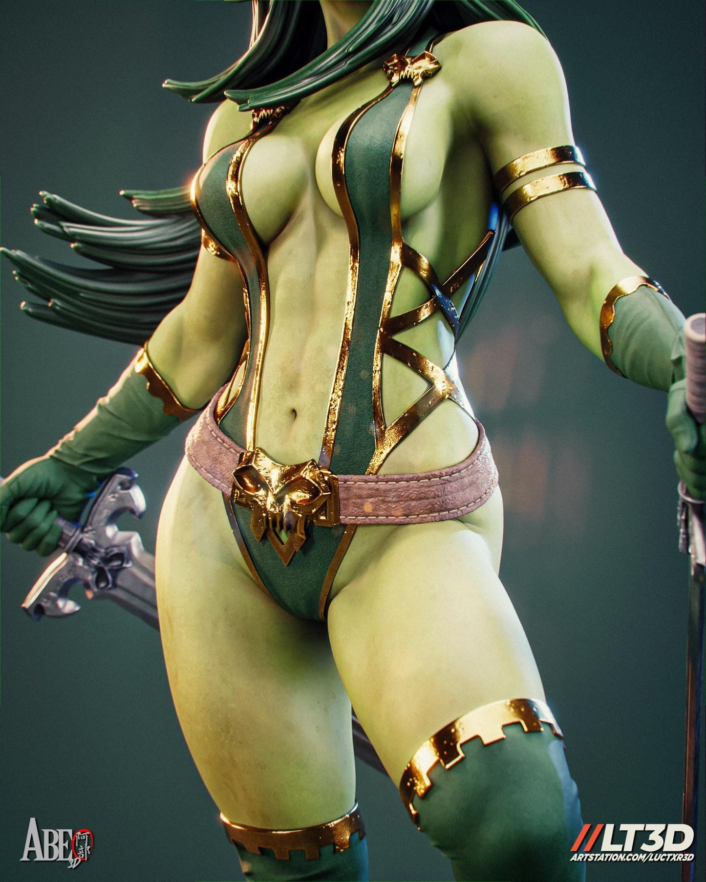 Guardians of the Galaxy Gamora Figure: Detailed Marvel Collectible Statue - Painted or Unpainted Resin