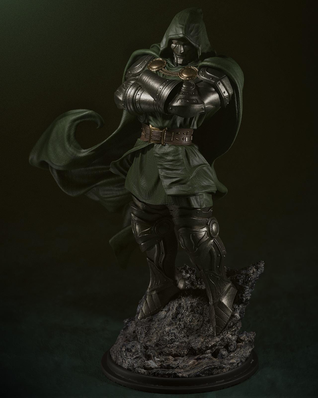 a statue of a man dressed in armor