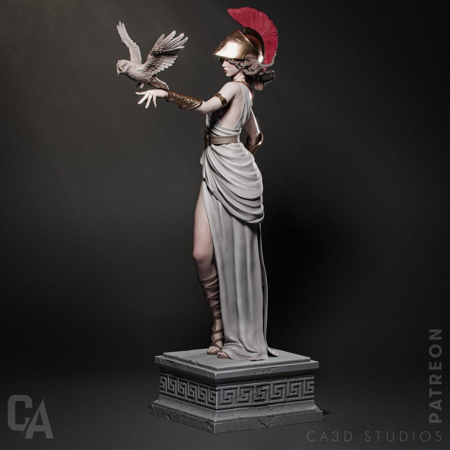 Exquisite Athena 3D Printed Statue: Goddess of Wisdom & War Greek Mythology Collectible Figure