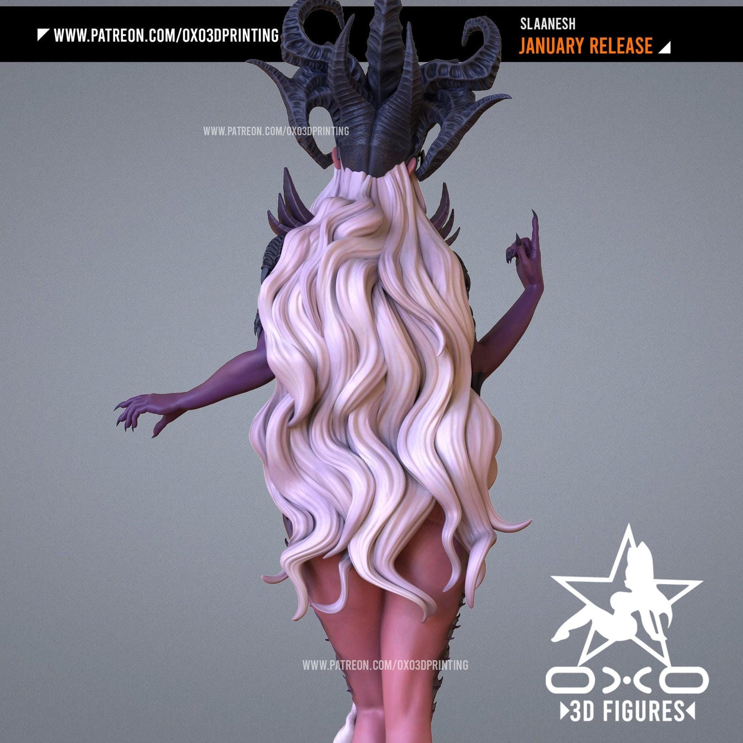 Chaos & Seduction: Slaanesh Waifu NSFW 3D Print Miniature Figure – Warhammer Inspired
