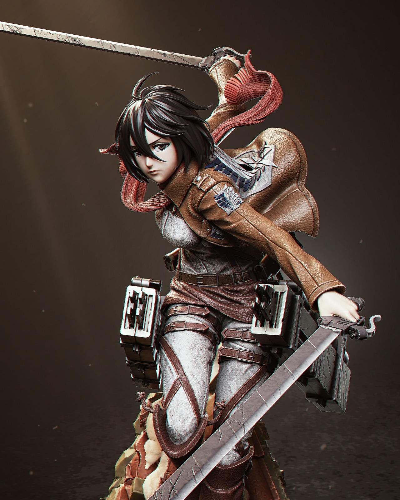 Attack on Titan Hero: Mikasa Collectible Statue – Highly Detailed Anime Figure for Fans
