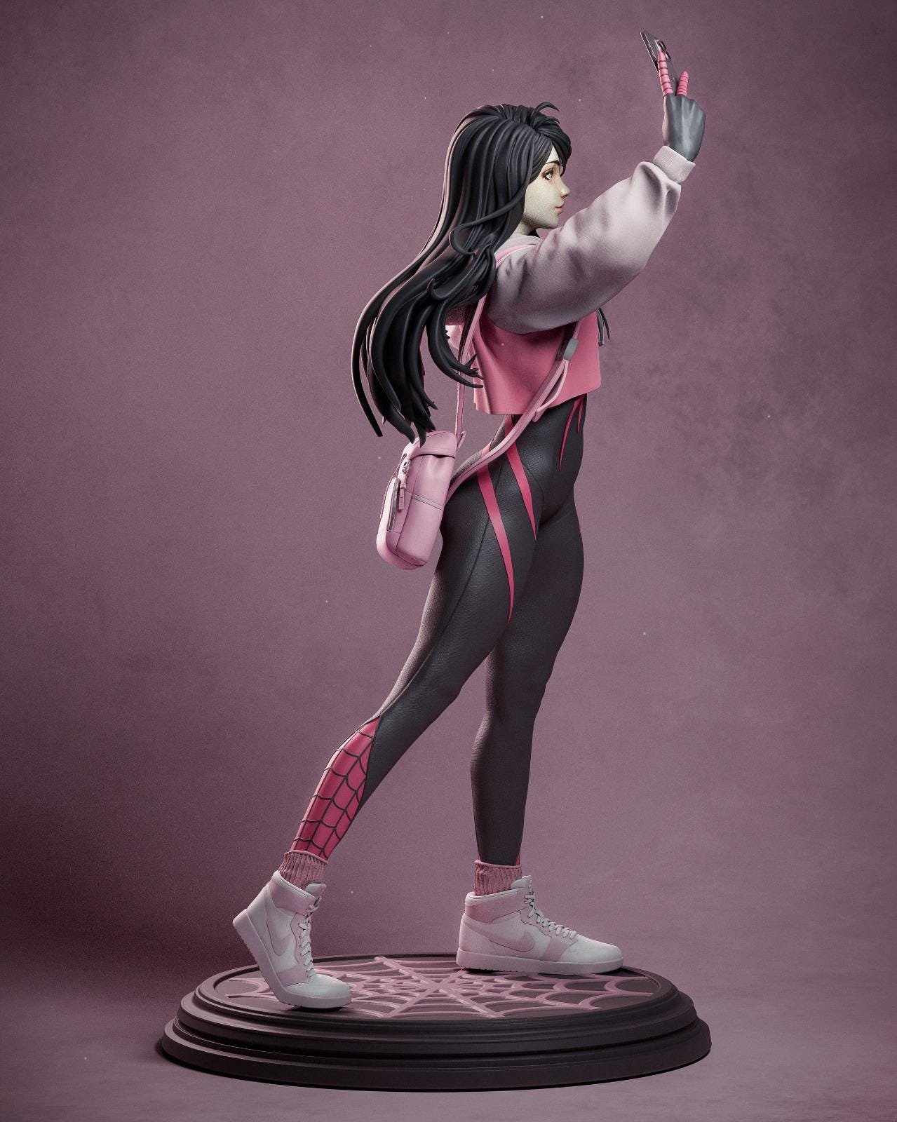 Spider-Girl: Hand Painted 3D Printed Collectible Statue - Marvel Fanart