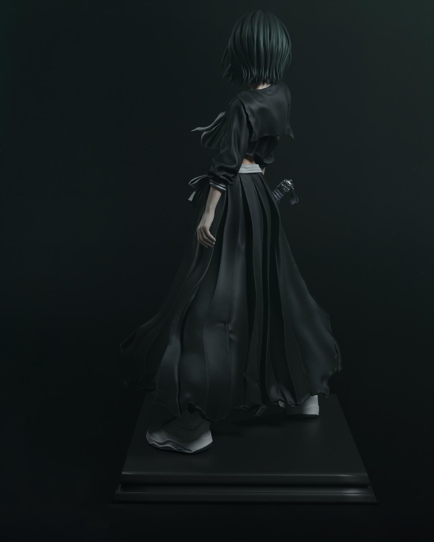 Rukia Kuchiki Collectible Statue: Hand-Painted 3D Resin Figure - Iconic Bleach Anime Figure