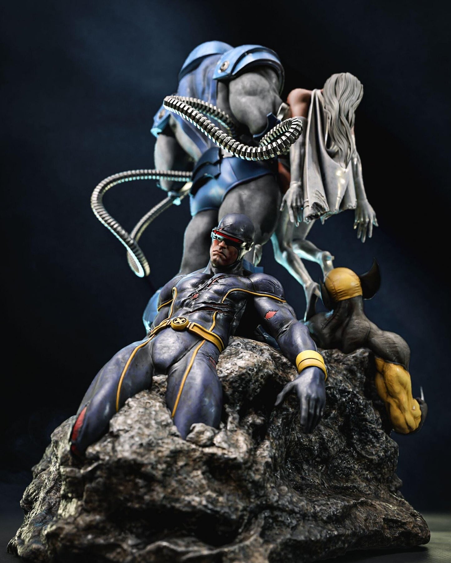 Diorama of Earth Apocalypse 3d Print Fanart Collectible Statue in scale 1/12