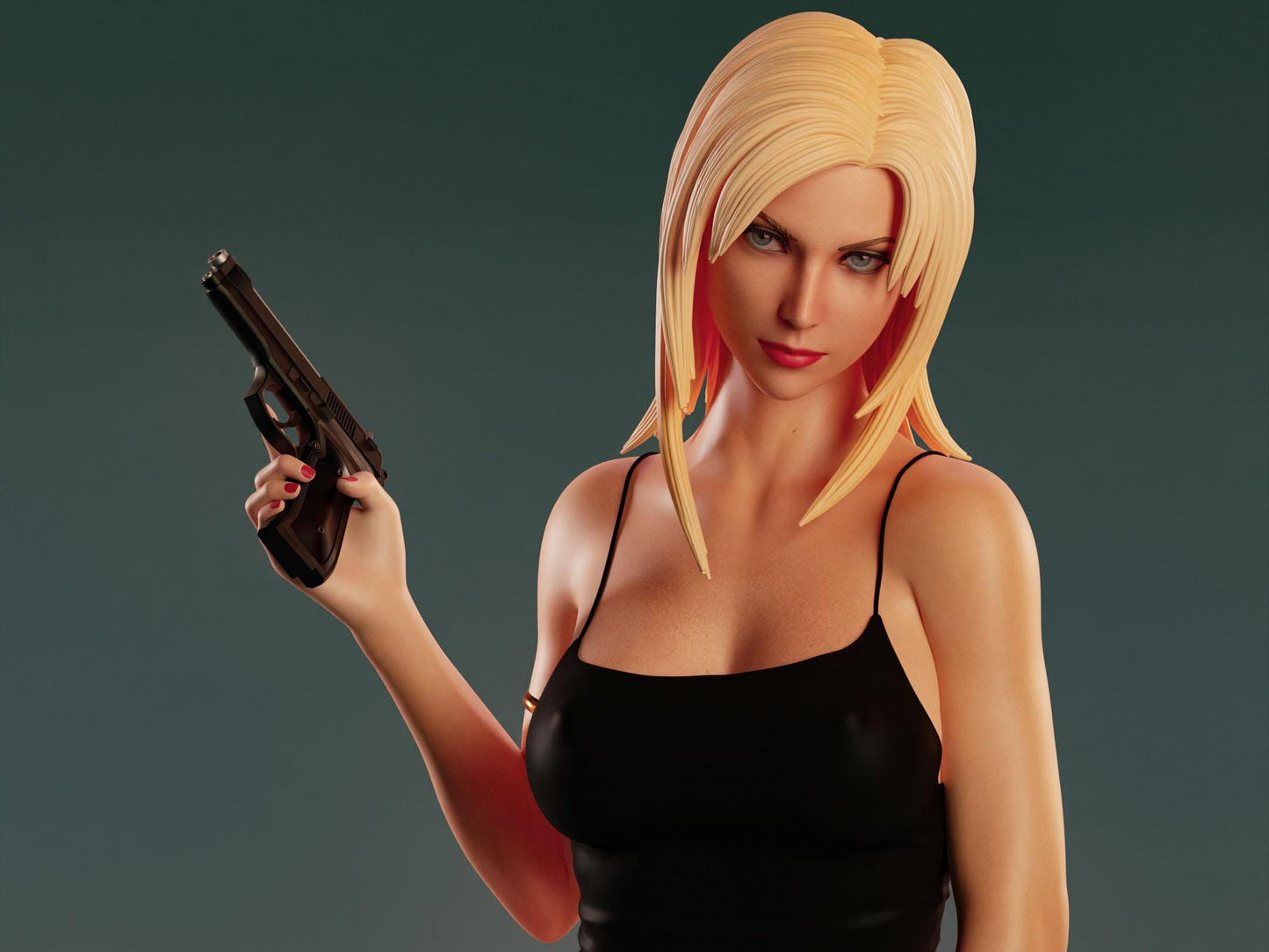 Aya Brea Collectible Statue Hand-Painted 3D Resin Figure - Ready-to-Display Mitochondria Heroine, Parasite Eve Memorabilia, NSFW Statue