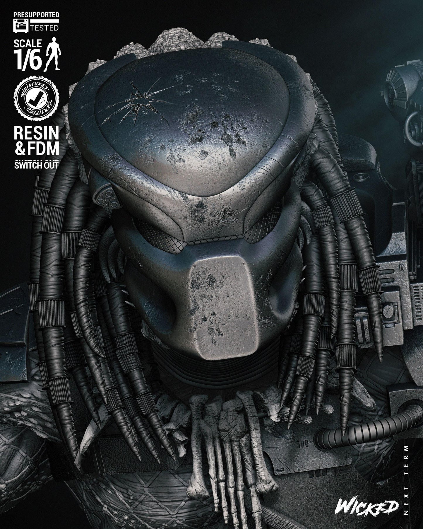 Hunter's Prey: Predator 3D Print Collectible – Iconic Sci-Fi Figure for Movie Fans