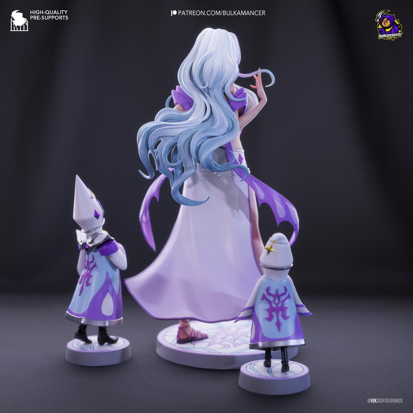 a figurine of a woman in a white dress and a man in a