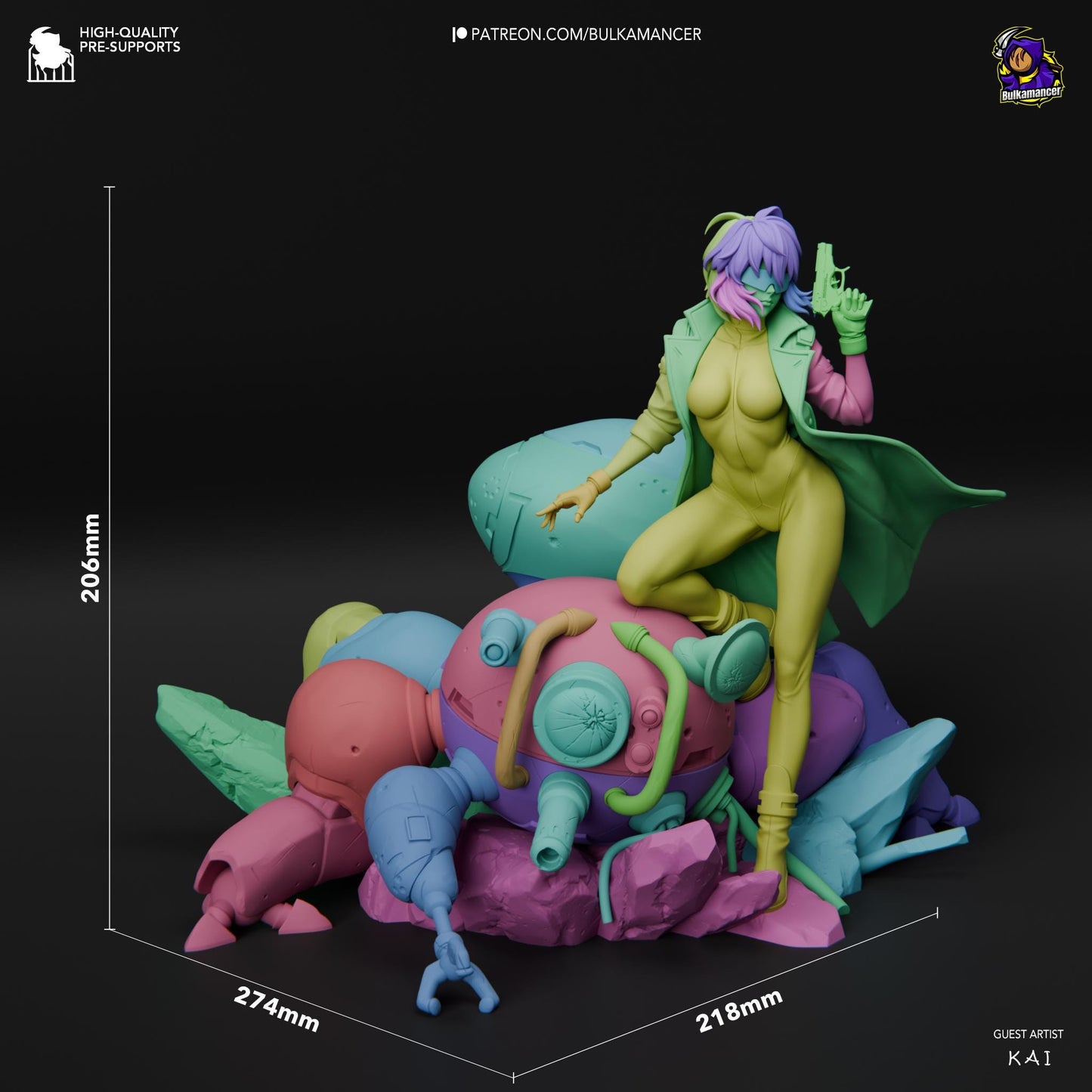 a statue of a woman sitting on top of a pile of toys