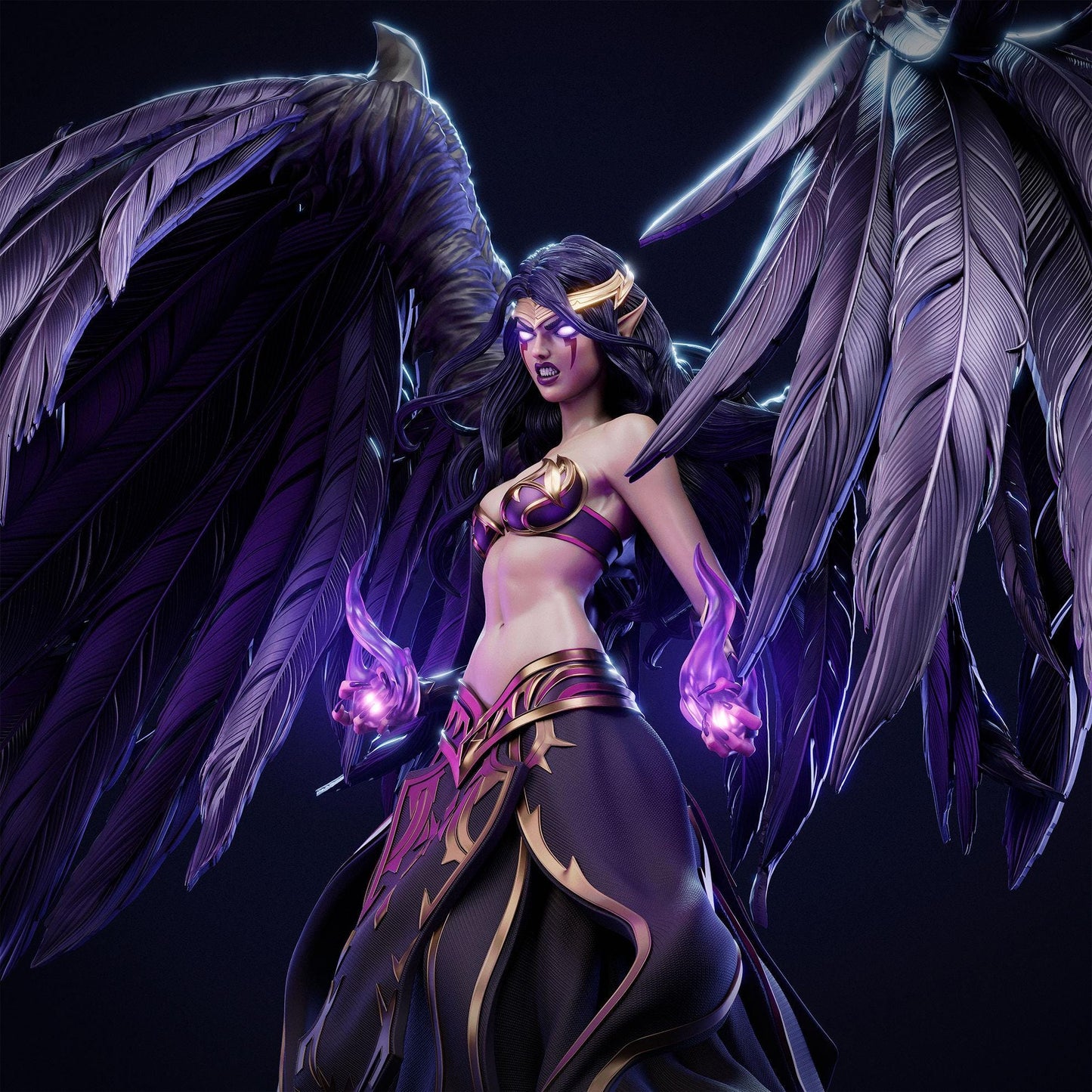 Embrace the Shadow: Morgana League of Legends Collectible Statue - Exquisite LoL Figure for True Fans & Collectors