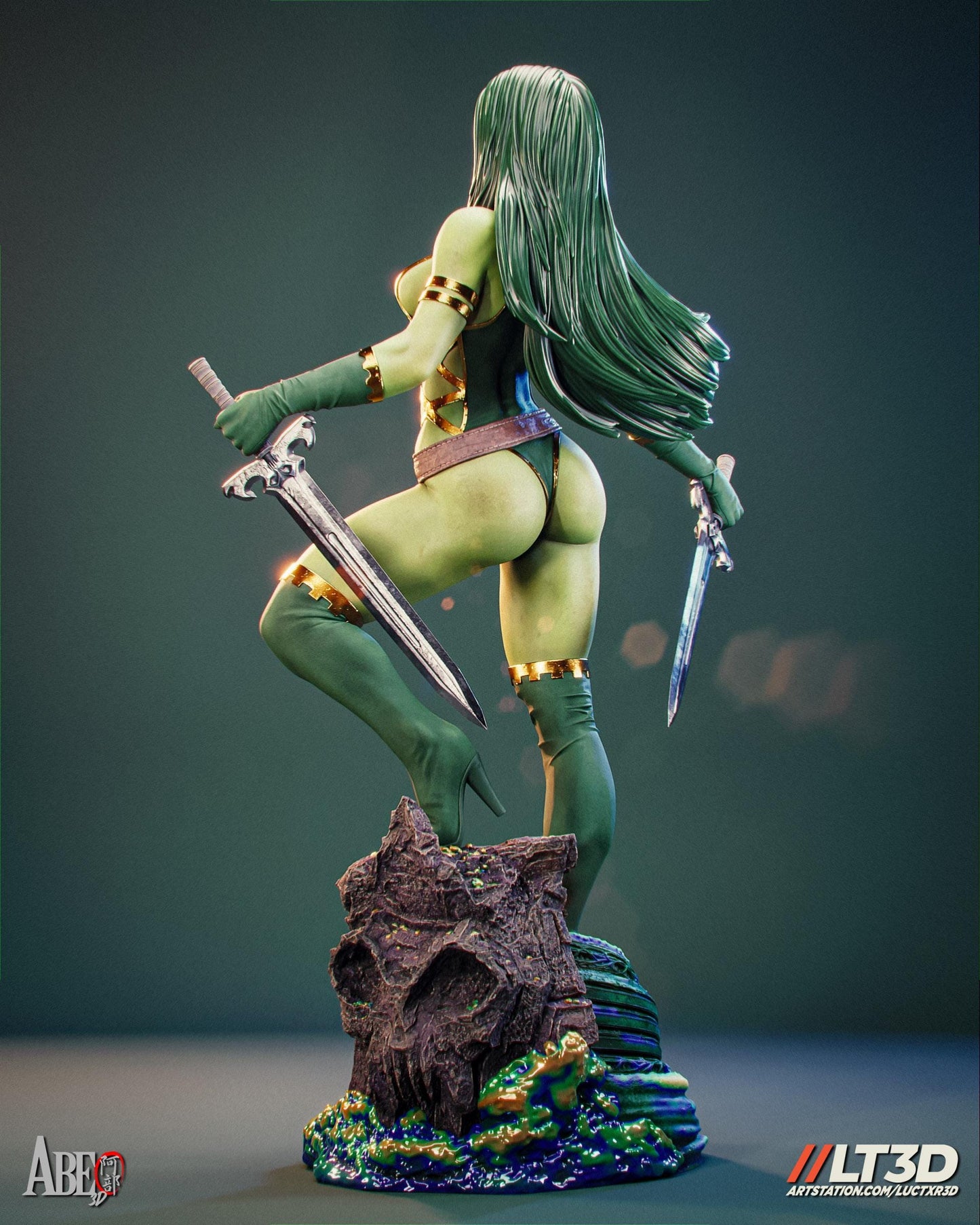 Guardians of the Galaxy Gamora Figure: Detailed Marvel Collectible Statue - Painted or Unpainted Resin