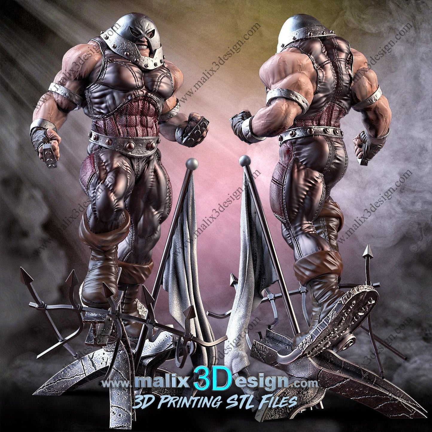 Unstoppable Force: Juggernaut 3D Printed Resin Statue - Epic X-Men Marvel Collectible Figure